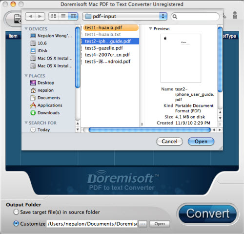 Add PDF Document Mac