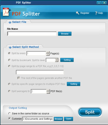 pdf splitter